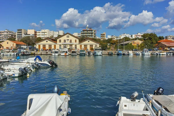 Alexandroupoli Řecko Září 2017 Panoramatický Výhled Přístav Město Alexandrúpoli Východní — Stock fotografie