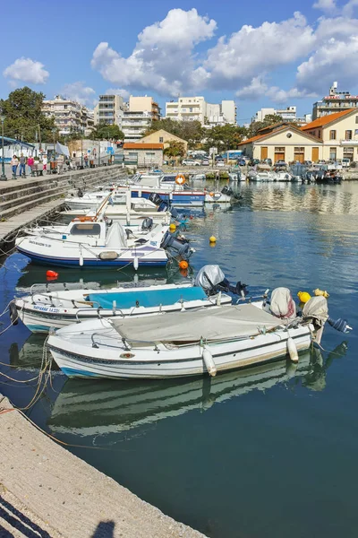 Aleksandropolis Grecja Września 2017 Panoramiczny Widok Portu Miasta Aleksandropolis Macedonia — Zdjęcie stockowe