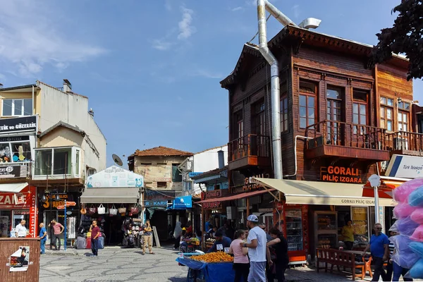 Edirne Turquia Maio 2018 Saraclar Caddesi Rua Comercial Centro Cidade — Fotografia de Stock