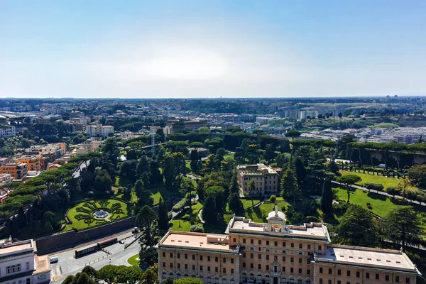 Roma Itália Junho 2017 Incrível Panorama Vaticano Cidade Roma Cúpula — Fotografia de Stock
