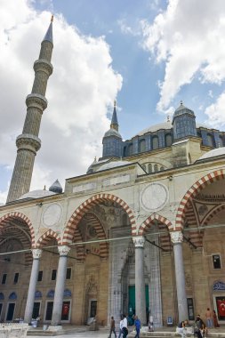 Edirne, Türkiye - 26 Mayıs 2018: 1569 ve 1575 Selimiye Camii Edirne şehri, Doğu Trakya, Türkiye'de arasında inşa