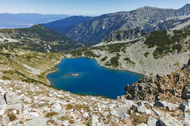 Tevno Vasilashko Gölü, Pirin Dağı, Bulgaristan ile manzara