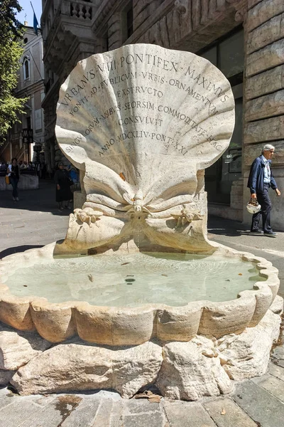 Rome Italië Juni 2017 Amazing Uitzicht Fontana Delle Api Piazza — Stockfoto