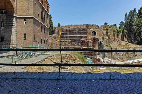 Rome Italië Juni 2017 Ruïnes Van Mausoleum Van Augustus Stad — Stockfoto