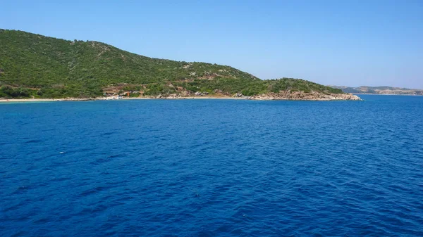 Ammouliani Island, Athos, Chalkidiki, Orta Makedonya, Yunanistan sahil şeridi 