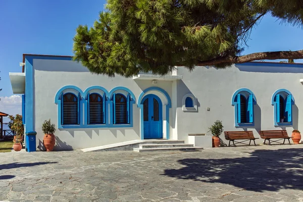 Monasterio San Nicolás Ubicado Dos Islas Porto Lagos Cerca Ciudad — Foto de Stock