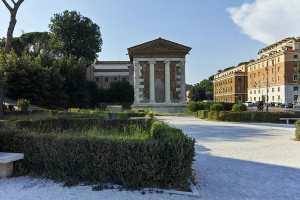 Rome Italie Juin 2017 Vue Imprenable Sur Temple Portunus Dans — Photo