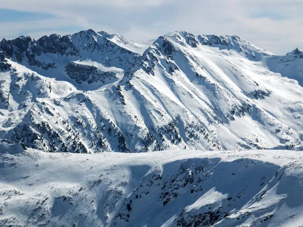 Paisagem Inverno Todorka Pico Pirin Mountain Bulgária — Fotografia de Stock