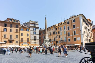Roma, İtalya - 23 Haziran 2017: görünüm Via Nazionale, Roma, İtalya, Amazing