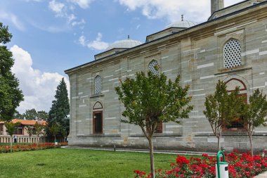Edirne, Türkiye - 26 Mayıs 2018: Dış görünümü Selimiye cami inşa 1569 ve 1575 arasında şehir, Edirne'Doğu Trakya, Türkiye