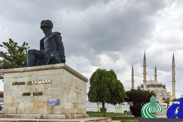 Edirne Turquía Mayo 2018 Monumento Arquitecto Otomano Mimar Sinan Mezquita — Foto de Stock