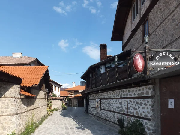 Bansko Bulgarien Juli 2012 Gamla Hus Staden Bansko Regionen Blagoevgrad — Stockfoto