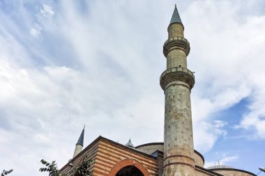 Edirne, Türkiye - 26 Mayıs 2018: Eski Camii Camii Edirne şehri, Doğu Trakya, Türkiye'nin merkezi