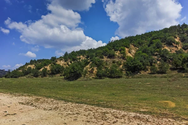Niesamowity Krajobraz Pobliżu Miejscowości Zlatolist Melnik Piasek Piramidy Góry Pirin — Zdjęcie stockowe