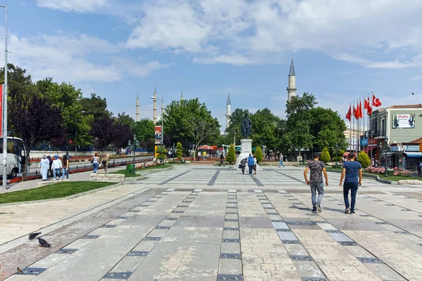 Edirne Turquía Mayo 2018 Plaza Calle Centro Ciudad Edirne Tracia — Foto de Stock