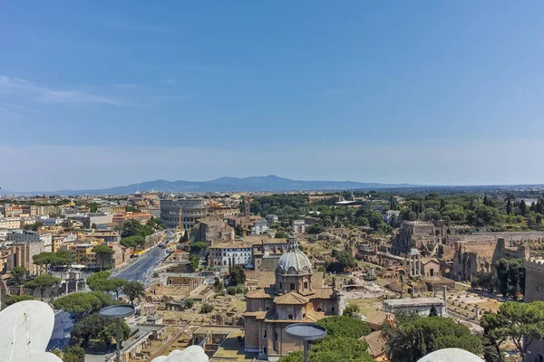 Rome Italy June 2017 Panoramic View City Rome Roof Altar — Stock Photo, Image