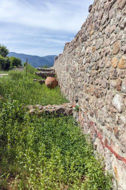 Antik Bizans kale kasaba, Peshtera, Pazarcık bölge, Bulgaristan ın Peristera kalıntıları