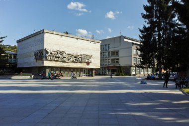 Batak, Bulgaristan - 5 Mayıs 2018: Batak tarihi şehir, Pazarcık bölge, Bulgaristan ortasına