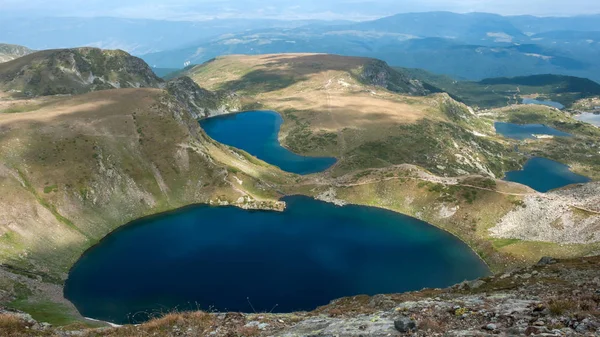 Panorama Incroyable Des Sept Lacs Rila Bulgarie — Photo