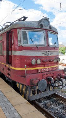 Sofia, Bulgaristan - 16 Eylül 2018: Merkez Tren İstasyonu şehir Sofya, Bulgaristan