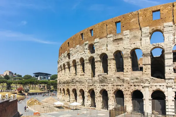Rom Italien Juni 2017 Utsidan Utsikt Över Colosseum Rom Italien — Stockfoto