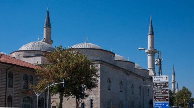 Edirne, Türkiye - 22 Eylül 2018: Eski Camii Camii Edirne şehri, Doğu Trakya, Türkiye'nin merkezi