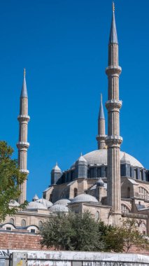Edirne, Türkiye - 22 Eylül 2018: Dış görünümü Selimiye cami inşa 1569 ve 1575 arasında şehir, Edirne'Doğu Trakya, Türkiye