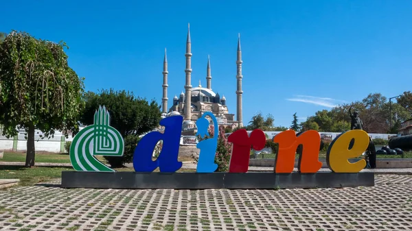 Edirne Turquia Setembro 2018 Vista Exterior Mesquita Selimiye Construída Entre — Fotografia de Stock