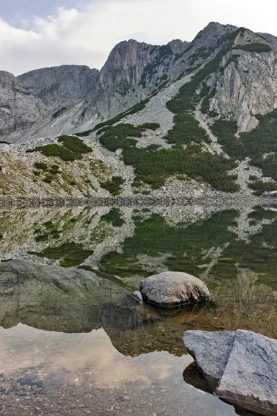 Vista Sul Tramonto Del Lago Sinanitsa Paesaggio Picco Parco Nazionale — Foto Stock