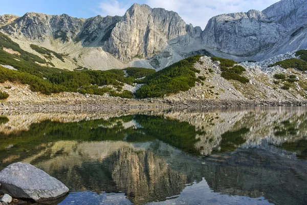 Vista Sul Tramonto Del Lago Sinanitsa Paesaggio Picco Parco Nazionale — Foto Stock