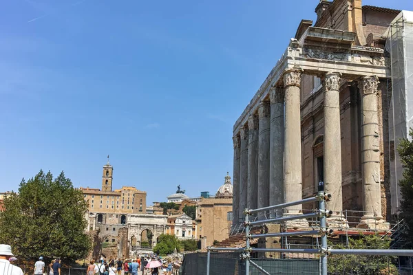 Roma Italia Giugno 2017 Veduta Panoramica Delle Rovine Del Foro — Foto Stock