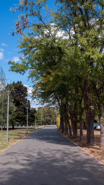 Sofia Bulgária Setembro 2018 Paisagem Com Árvores Jardins South Park — Fotografia de Stock