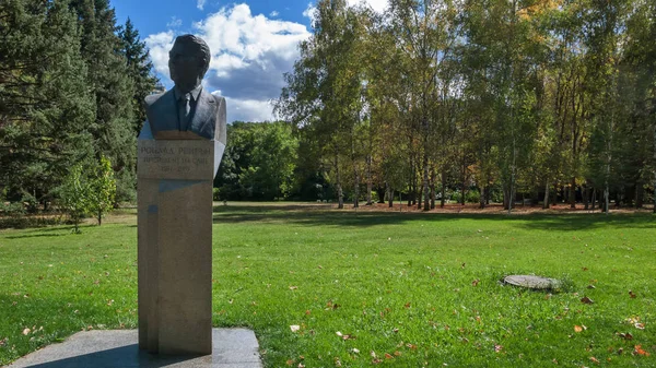Sofia Bulgaria Сентября 2018 Года Памятник Рональду Рейгану Южном Парке — стоковое фото