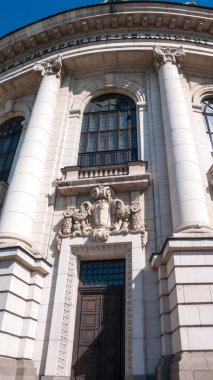 Sofia, Bulgaristan - 5 Ekim 2018: Cephe Üniversitesi Sofya St. Kliment Ohridski, Bulgaristan