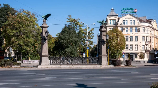 Sofia Bulgarije Oktober 2018 Herfst Uitzicht Van Eagle Brug Perlovska — Stockfoto