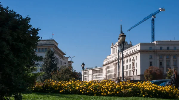 Sofia Bulgaria Octubre 2018 Edificios Antigua Casa Del Partido Comunista — Foto de Stock