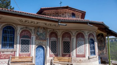 Başkalaşım manastır, Veliko Tarnovo, Bulgaristan - 9 Nisan 2017: Ortaçağ Ortodoks Manastırı kutsal başkalaşım Tanrı'nın, Veliko Tarnovo bölge, Bulgaristan