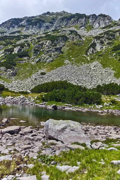 Niesamowity Krajobraz Górnej Muratovo Jeziora Góry Pirin Bułgaria — Zdjęcie stockowe