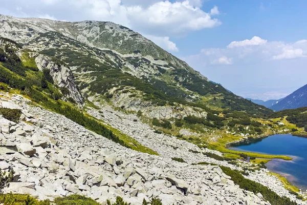 Pemandangan Luar Biasa Panorama Dari Danau Muratovo Pirin Mountain Bulgaria — Stok Foto