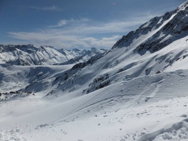Todorka tepe, Pirin Dağı, Bulgaristan üzerinden muhteşem kış Panorama