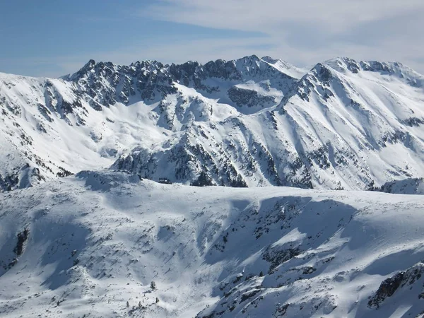 Удивительная Зимняя Панорама Вершины Тодорки Гора Пирин Болгария — стоковое фото