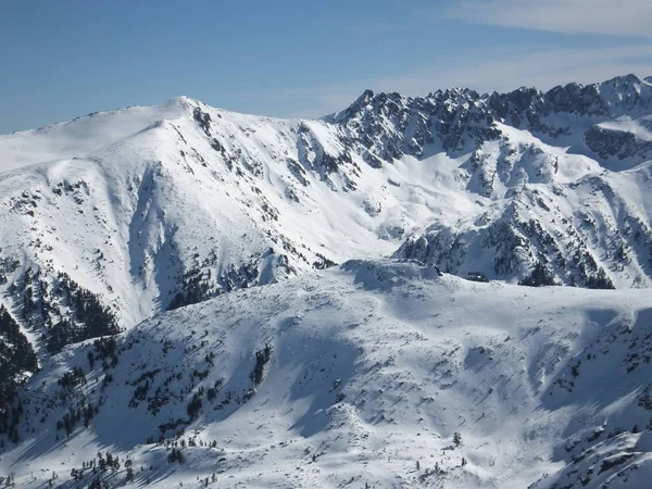 Amazing Winter Panorama Todorka Peak Pirin Mountain Bulgaria — Stock Photo, Image