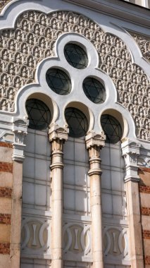 Sofia, Bulgaristan - 26 Ekim 2018: Bina, Sofia Synagogue City, Sofia, Bulgaristan