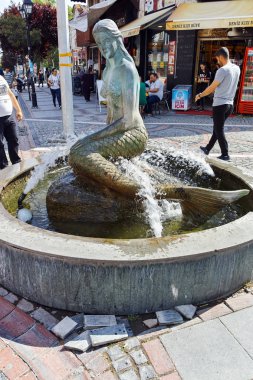 Edirne, Türkiye - 26 Mayıs 2018: Alışveriş yayalara Edirne şehri, Doğu Trakya, Türkiye'nin merkezi