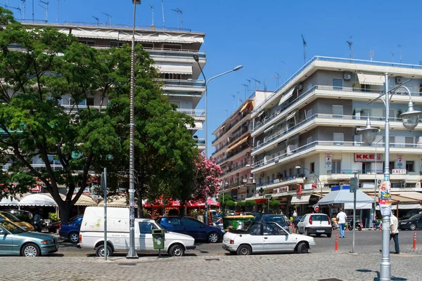 Kavala Griekenland Juni 2011 Panoramisch Uitzicht Naar Centrum Van Stad — Stockfoto