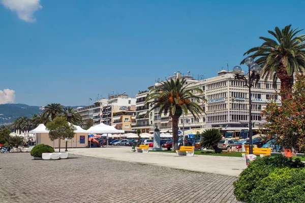 Kavala Greece Июнь 2011 Панорамный Вид Центр Города Кавала Восточная — стоковое фото