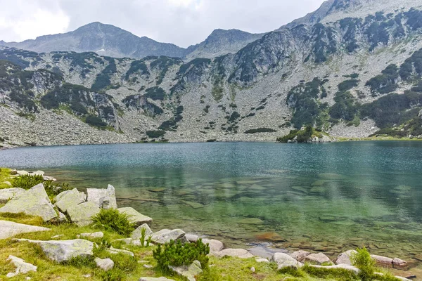 Letní Krajina Banderitsa Rybího Jezera Pohoří Pirin Bulharsko — Stock fotografie