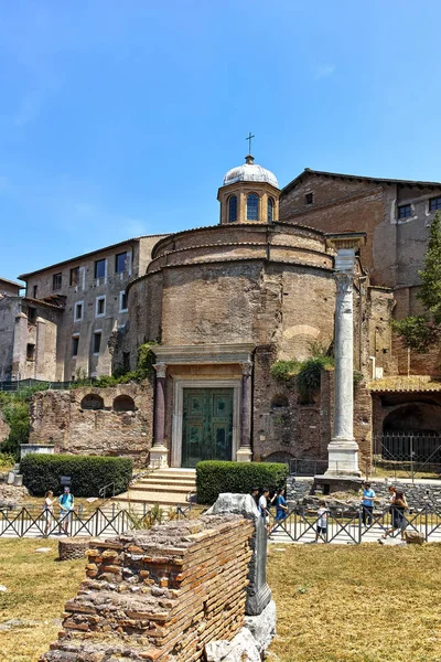 ローマ イタリア 2017 パノラマの遺跡のフォロ ロマーノ カンピドリオの丘の市のローマ イタリアで — ストック写真