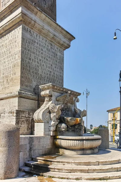 Roma Itália Junho 2017 Vista Incrível Obelisco Latrão Cidade Roma — Fotografia de Stock