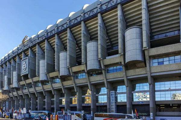 Madrid España Enero 2018 Vista Exterior Del Estadio Santiago Bernabeu —  Fotos de Stock